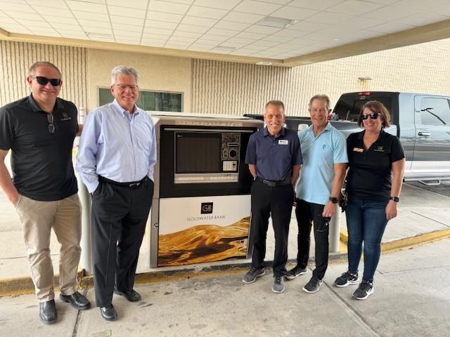 The Goldwater Bank Lake Havasu team standing in front of their ATM